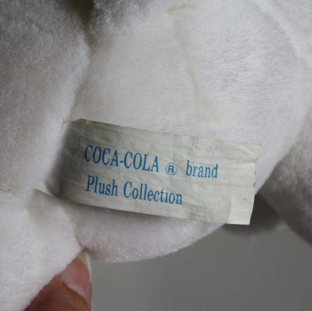 Vintage 1993 Coca Cola Polar Bear Stuffy Coke collector's plushy stuffed Bear - Picture 7 of 10